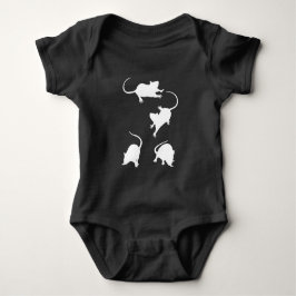 4 vita möss Småbarn överst T Shirt