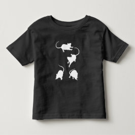 4 vita möss T-Shirt