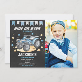 4 Wheeler Birthday Photo Invitation / Quad Bike Inbjudningar