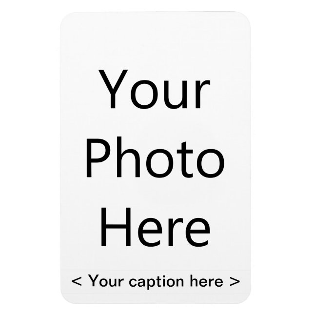 4"x6" Porträtt fotonät (svart text) Magnet (Vertikal)