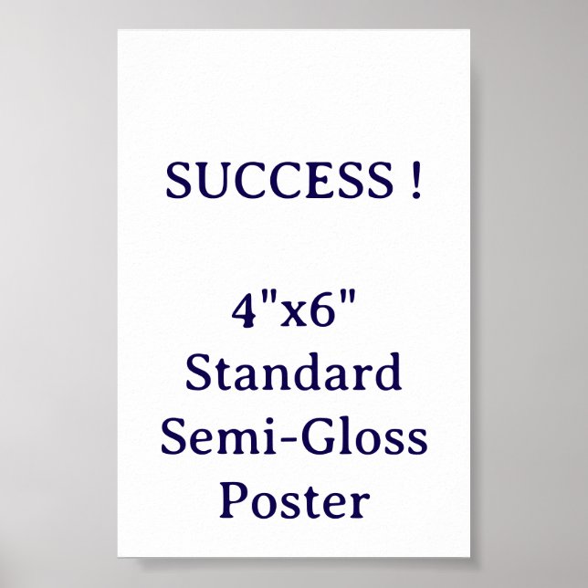 4"x6" Standard halvblank affisch (Framsidan)