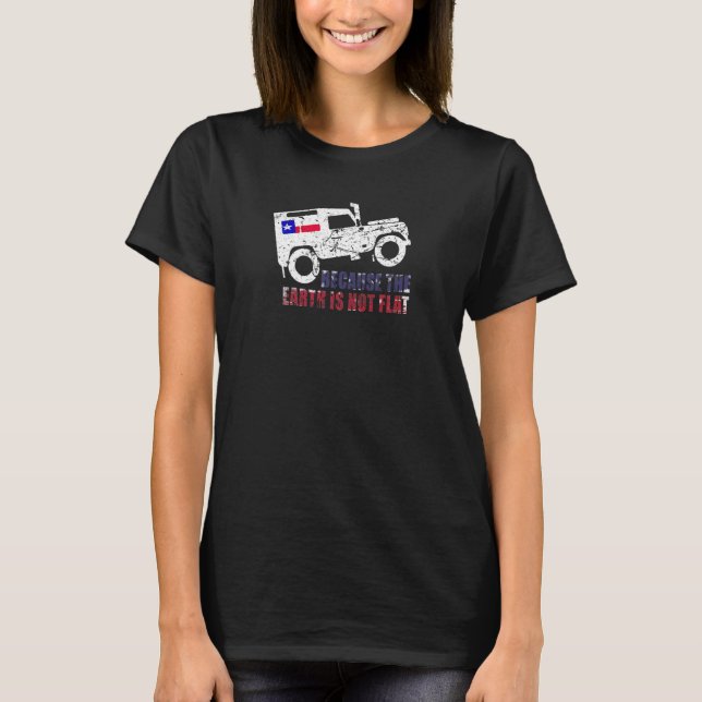 4 x 4 Earth Rover Texas T Shirt (Framsida)
