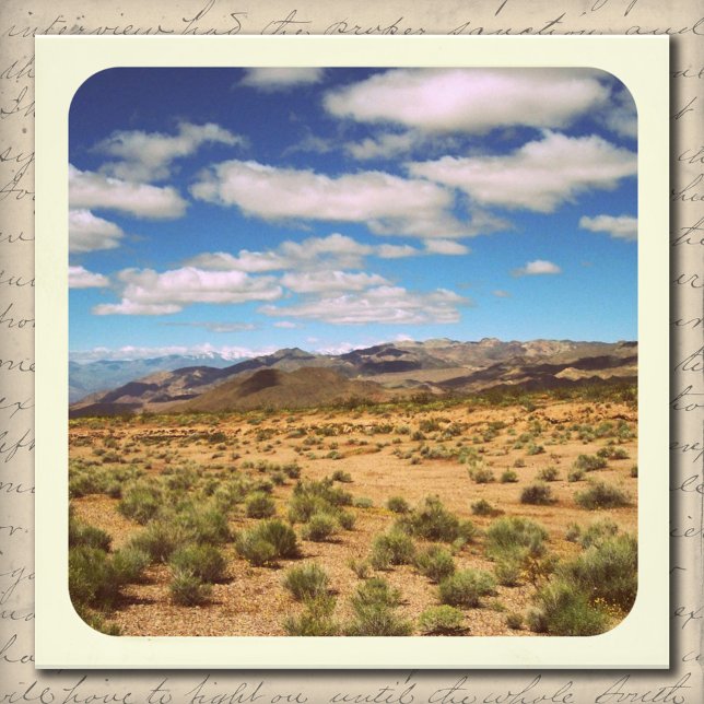 4 x 4 kvadratkvadratkvadratisk omloppsfoto med bil fototryck (4x4 Square Retro Framed-Style Photo)