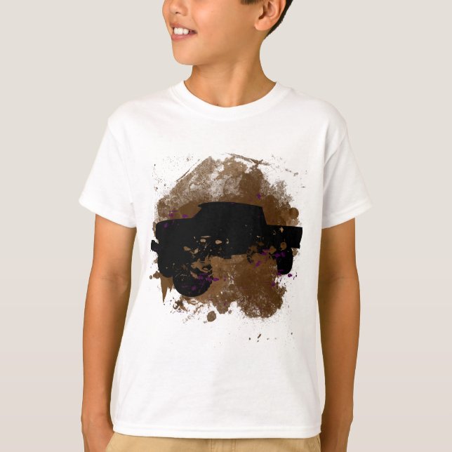 4 x 4 lerbiljör t shirt (Framsida)