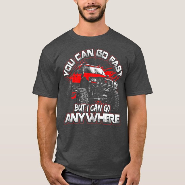 4 x 4 terräng Sten Crawler Overland T Shirt (Framsida)