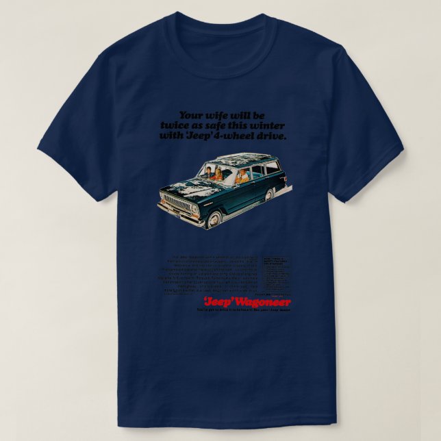 4 x 4 WAGONEER  T Shirt (Design framsida)