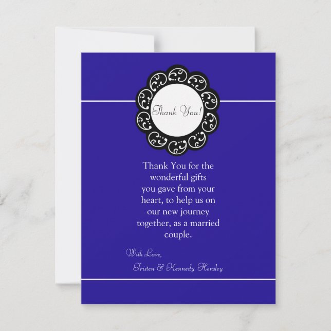 4 x 5 FLAT - Tack för att du får blått och vitt ko (Framsida)