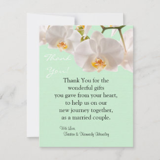 4 x 5 FLAT - Tack för Grönt av kort och Orchid