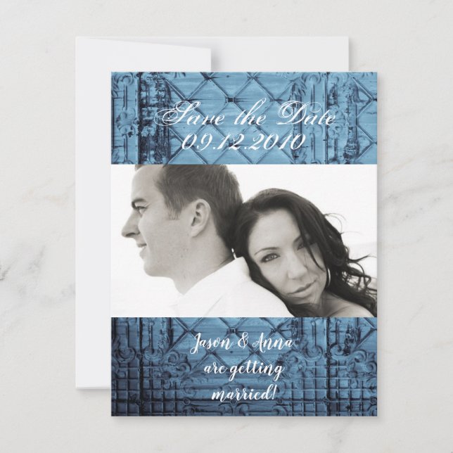 4 x 5 Spara datumkortets höjdgräns för rotationspa Inbjudningar (Framsida)