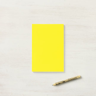 4" x 6" Bright Yellow Post-it Block