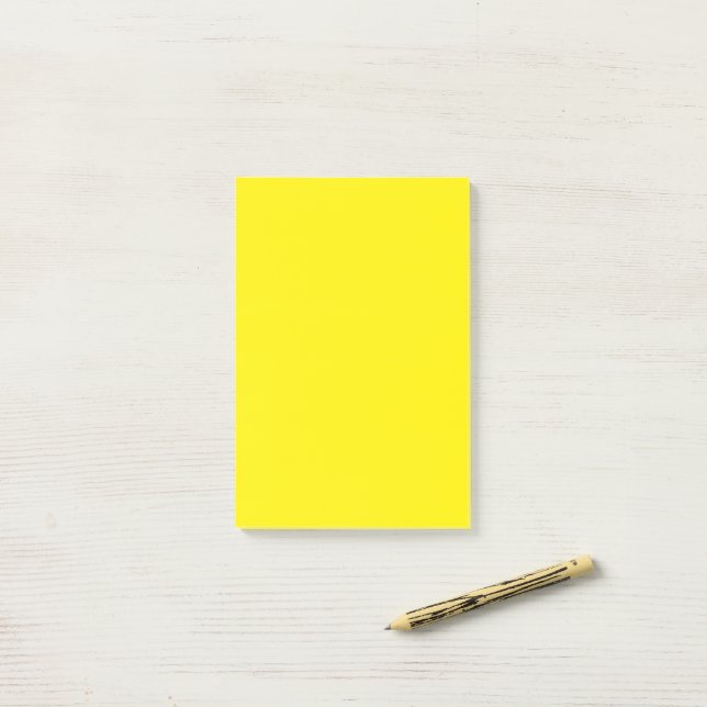 4" x 6" Klargul Post-it Block (På skrivbordet)