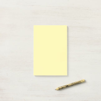 4" x 6" Light Yellow  Post-it Block