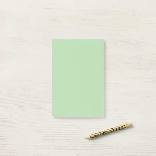 4" x 6" Sage Green Post-It Notes  (På skrivbordet)