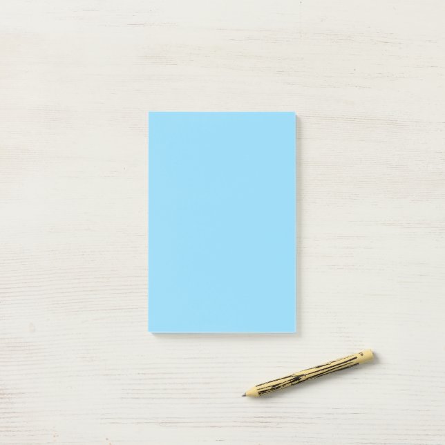 4" x 6" Sky Blue Post-It Notes  (På skrivbordet)