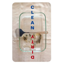 4 x 6 tum ren/smutsig slagplatta magnet