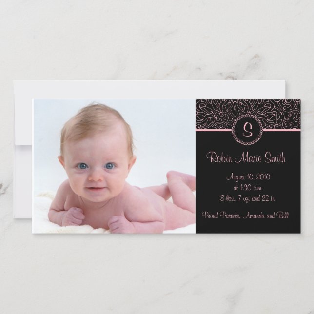 4 x 8 ROSA ELEGANT Meddelande (Framsida)