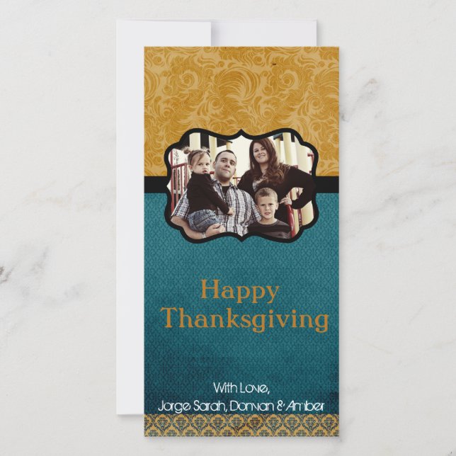 4 x 8-Thanksgiving för påfyllnad Julkort (Framsida)