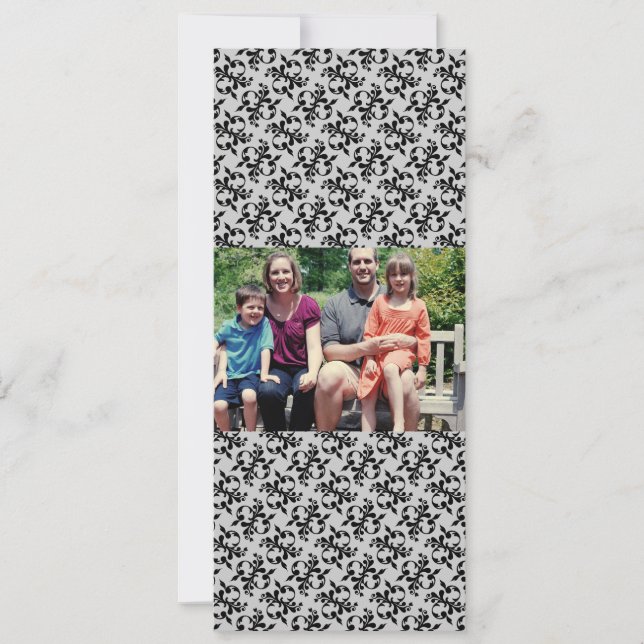 4 x 9-familjens fotopriskort julkort (Framsida)