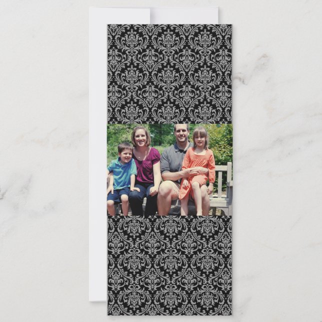 4 x 9-familjens fotopriskort julkort (Framsida)