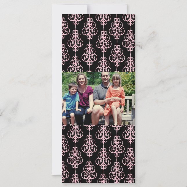 4 x 9-familjens fotopriskort julkort (Framsida)