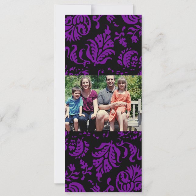 4 x 9-familjens fotopriskort julkort (Framsida)