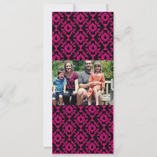 4 x 9-familjens fotopriskort julkort (Framsida)