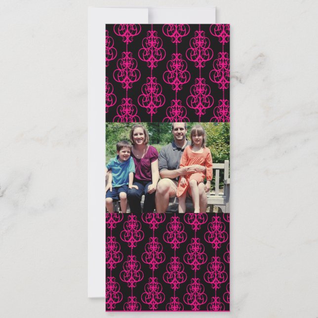 4 x 9-familjens fotopriskort julkort (Framsida)