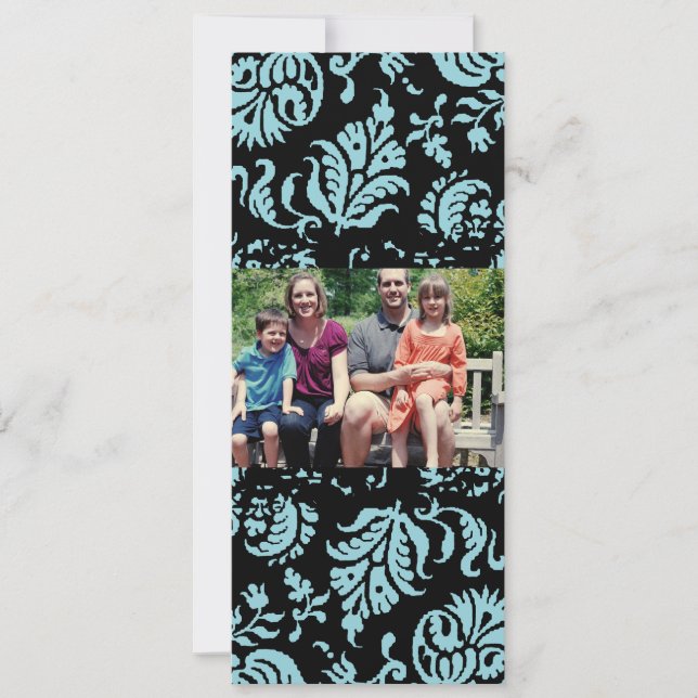 4 x 9-familjens fotopriskort julkort (Framsida)