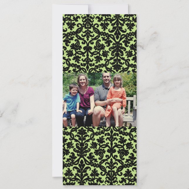4 x 9-familjens fotopriskort julkort (Framsida)