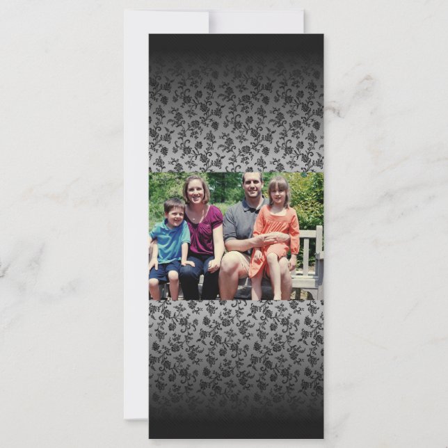 4 x 9-familjens fotopriskort julkort (Framsida)