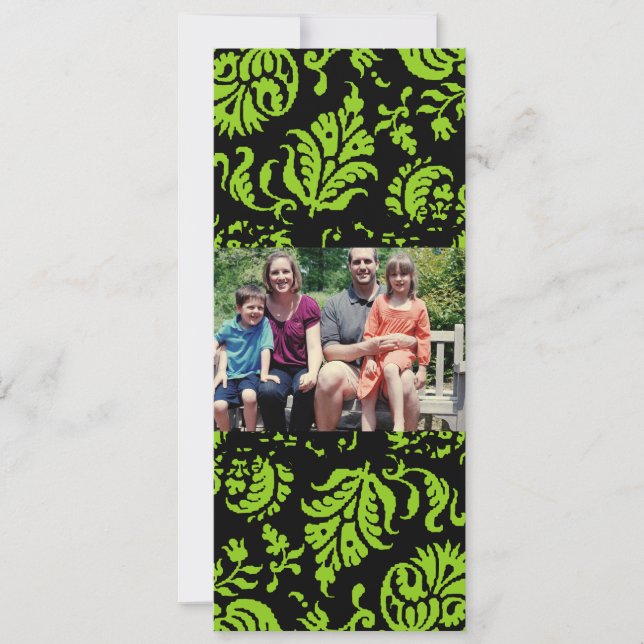 4 x 9-familjens fotopriskort julkort (Framsida)