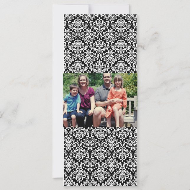4 x 9-familjens fotopriskort julkort (Framsida)