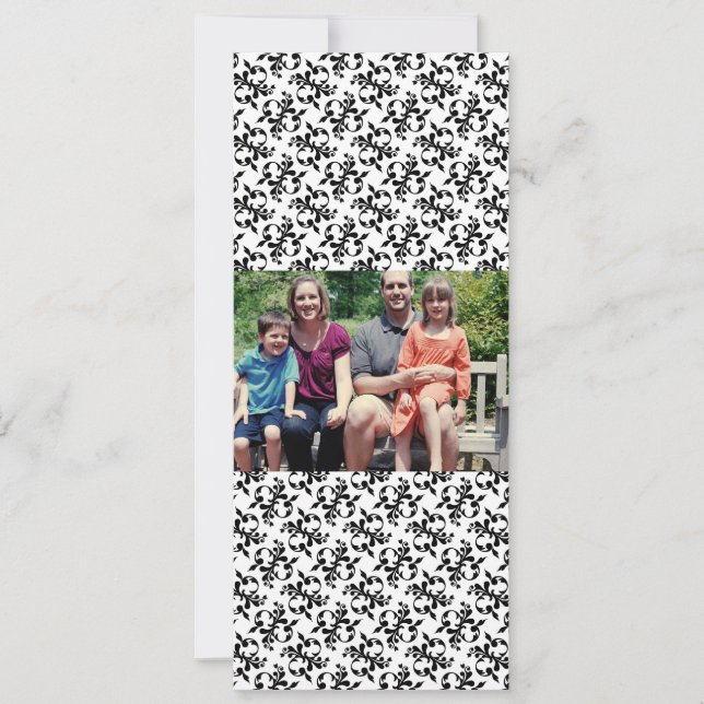 4 x 9-familjens fotopriskort julkort (Framsida)