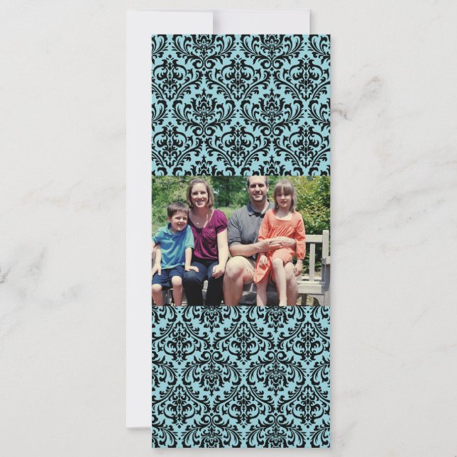 4 x 9-familjens fotopriskort julkort (Framsida)