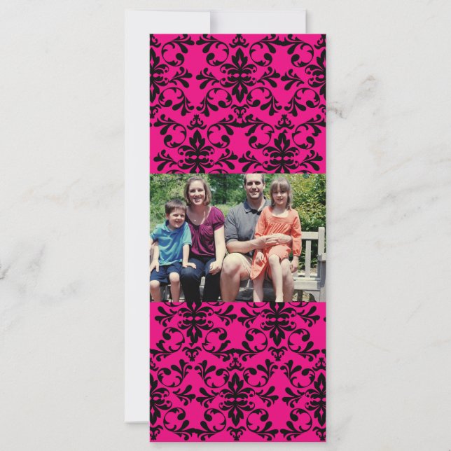 4 x 9-familjens fotopriskort julkort (Framsida)