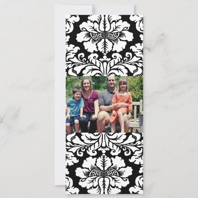 4 x 9-familjens fotopriskort julkort (Framsida)