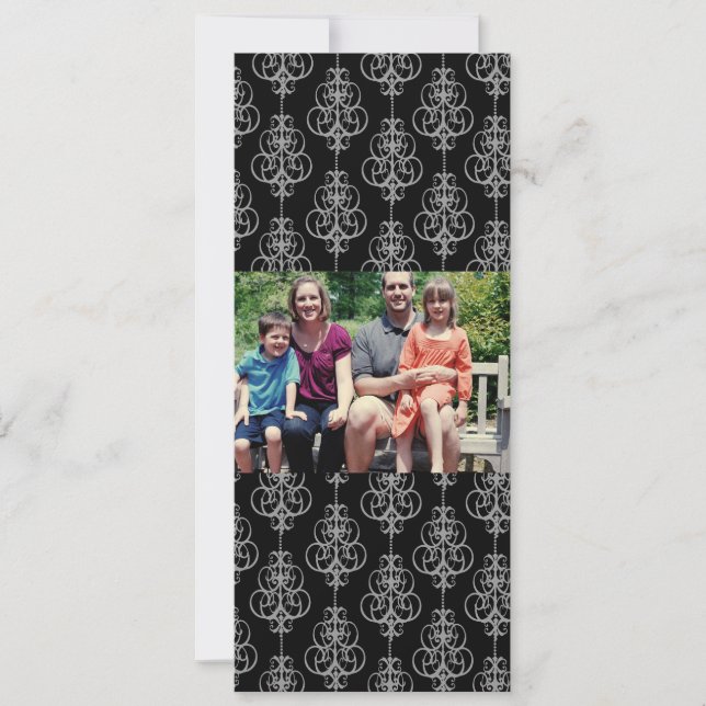 4 x 9-familjens fotopriskort julkort (Framsida)
