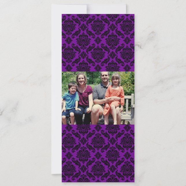 4 x 9-familjens fotopriskort julkort (Framsida)