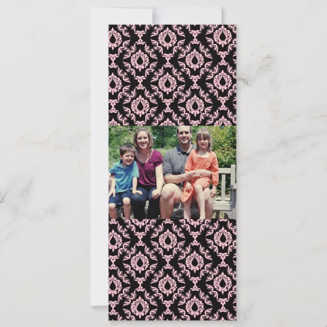 4 x 9-familjens fotopriskort julkort (Framsida)