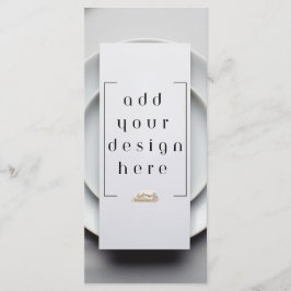 4 x 9-tums meny- eller programutskrift i Anpassad Meny