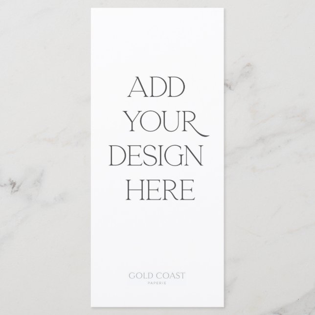 4 x 9-tums meny- eller programutskrift meny (Framsida)