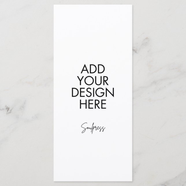 4 x 9-tums menykort för Anpassningsbar Meny (Framsida)