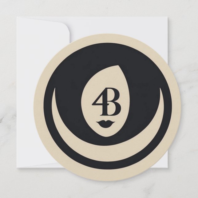 4B-logotyp för förflyttning Kort (Framsida)