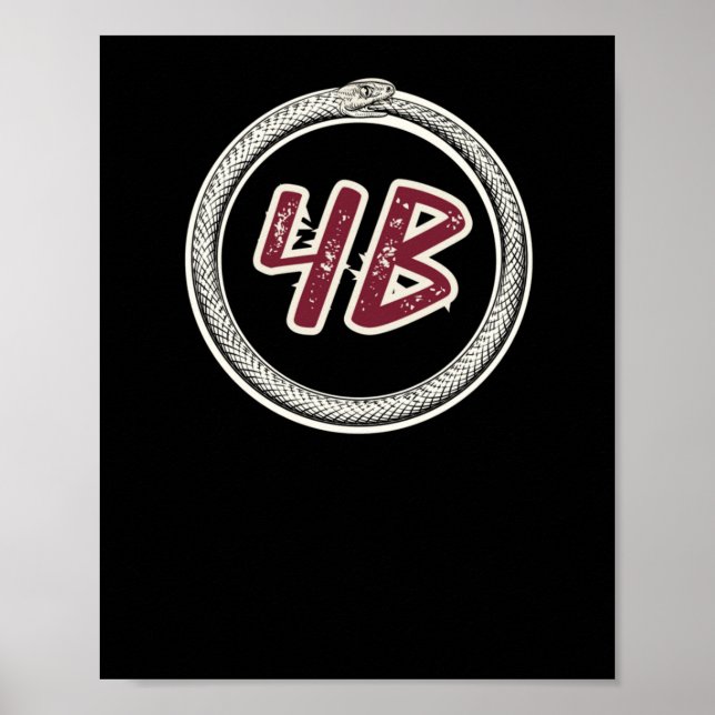 4b Movement Ouroboros Snake #4b Sticker Poster (Framsidan)