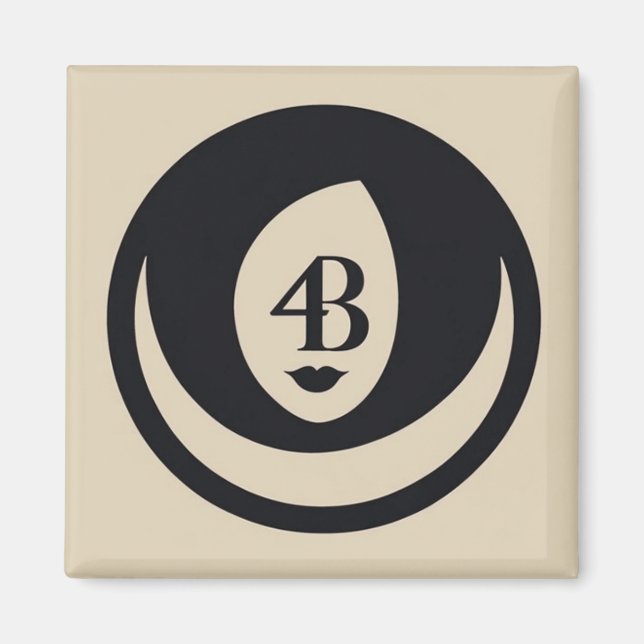 4B-rörelsens logotyp Magnet (Framsidan)