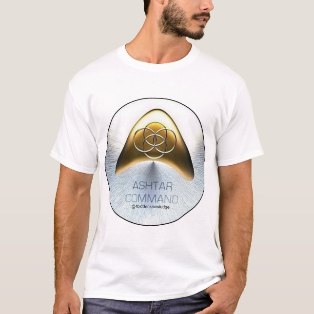 4biddenknowledge Ashtar befaller T-tröja Tee Shirt (Framsida)