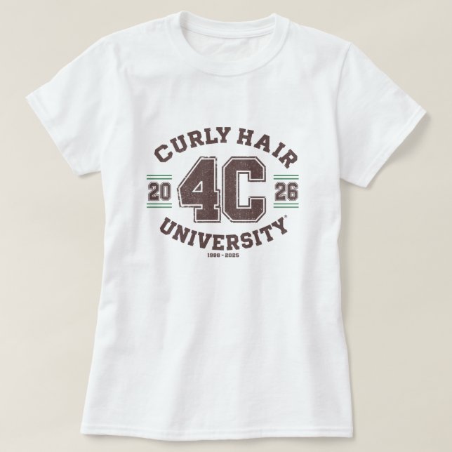 4C Lockig Hårstruktur T-shirt för beundran (Design framsida)