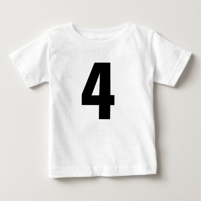 4e födelsedagen 4 Småbarn T-tröjor T Shirt (Framsida)