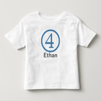 4e födelsedagen Anpassade T-Shirt Boy