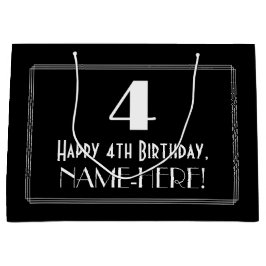 4e födelsedagen: Art Deco Inspired Stil "4", Namn